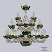 Люстра  Bohemia Ivele Crystal  арт. 1309/16+8+4/300/3d G Cl/Clear-Green/H-1J