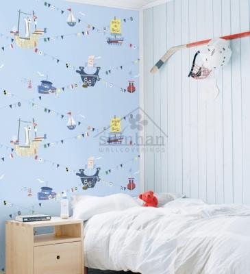 Обои DUPLEX SHINHAN Wallcover Dream World арт. A5033-1 фото в интерьере